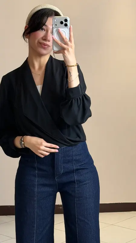 شومیز جلو گره