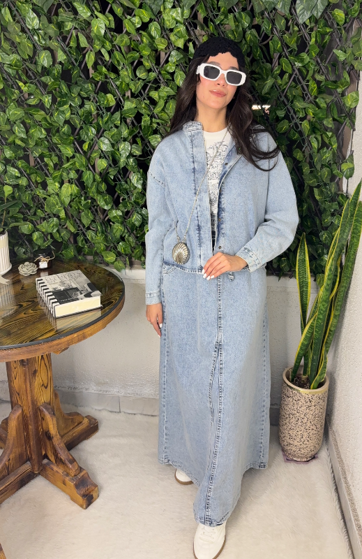 ست سویشرت شلوار جین ترک